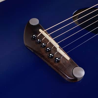 Fender Deluxe Series Acoustasonic Stratocaster 2003 Sapphire Blue Transparent w/ Bag image 7