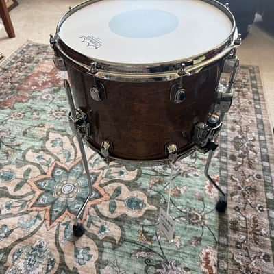 Tama SNOM Snare/Tom LBH1410L-TPM 10x14" S.L.P. Series Duo Birch DuoSnare Floor Tom/Snare Drum 2018 - Present Transparent Mocha image 6