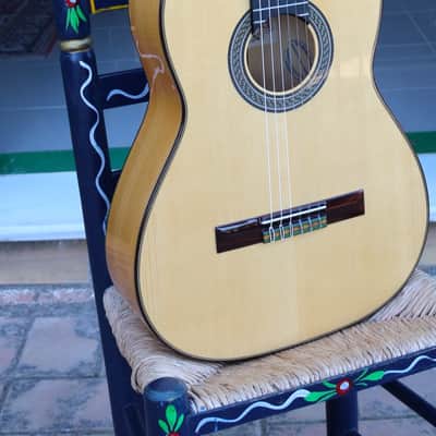 Flamenco Guitar Juan Montes Rodriguez Cypress + Hardcase Blanca image 15