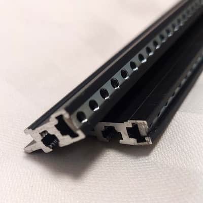 2 x 56hp Eurorack Rails with Threaded Strips (Pair of rails) image 3