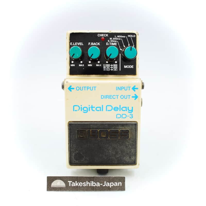 Boss DD-3 Digital Delay Long Chip 1987 Made in Japan Blue Label Guitar Effect Pedal 760700 image 1