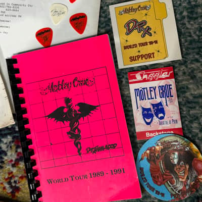 Tommy Lee's Motley Crue "Girls, Girls, Girls" Tour Pearl Free Floating Snare Drum. SIGNED! image 11