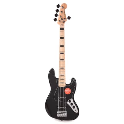 Squier Affinity Series Active Jazz Bass V Black Metallic image 4