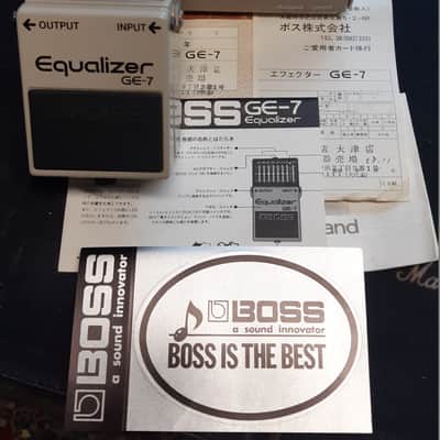 Boss GE-7 Equalizer (Black Label) OCT 1987 MIJ with BOX and Instructions image 1