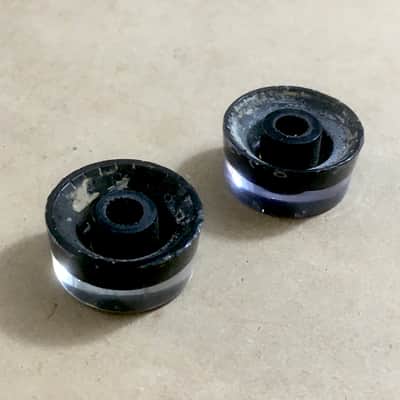 Two Vintage Volume Black Gibson LP (MIJ?) Knobs True Relic Electric Guitar Rare image 2