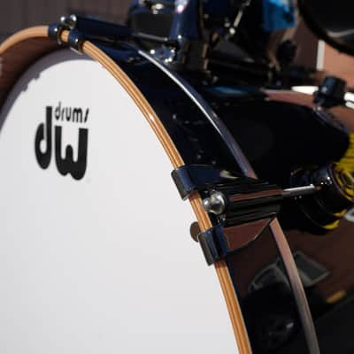 DW USA Collectors Series 5pc Maple/Mahogany Shell Pack - Deep Royal Blue Lacquer Custom | 10,12,14,16,22" image 15