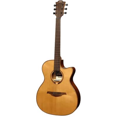 Lag Tramontane T118ACE | Auditorium Cutaway Acoustic-Electric, Natural. New with Full Warranty! image 5
