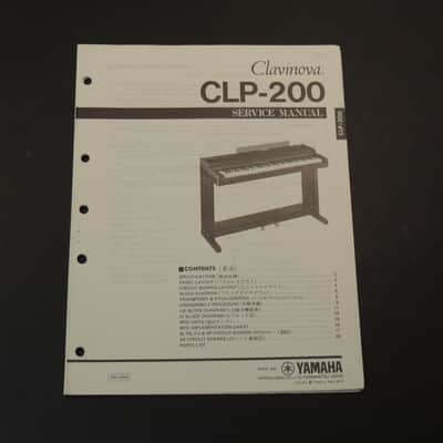 Yamaha CLP-200 Clavinova Service Manual [Three Wave Music]