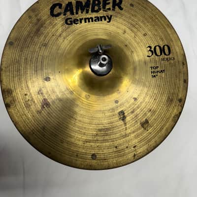 Used Camber 14" 300 Series Hi Hat Cymbal Pair Bottom & Top Made in Germany image 2