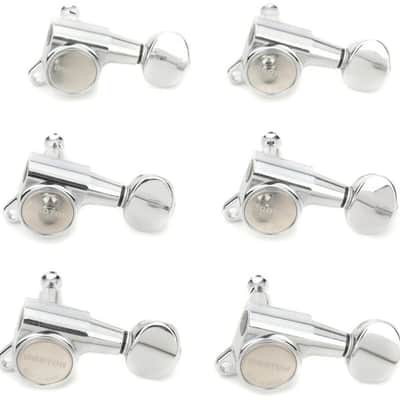 Gotoh SG381-05 Tuning Machine Set - 6 In-line Right-handed  Chrome image 2