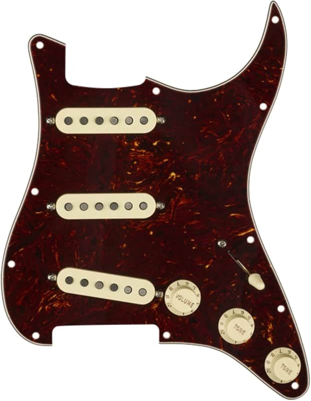 Genuine FENDER Pre-Wired FAT '50s Loaded Strat 11-Hole TORTOISE SHELL Pickguard image 1