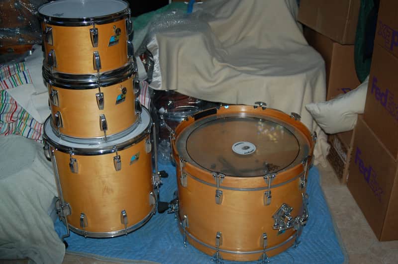 Ludwig 1970's Natural Maple Drum Set image 1