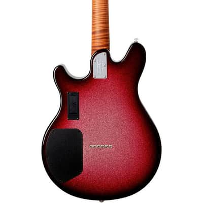 Ernie Ball Music Man Valentine Electric Guitar, Maroon Sparkle Burst - NEW! image 7