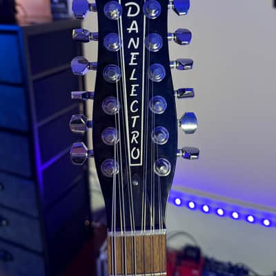 Danelectro 59M 12-String 2010s - Cherry Sunburst image 4
