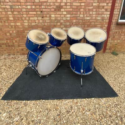 Premier Baron drum kit 1970s - Polychromatic Blue image 8
