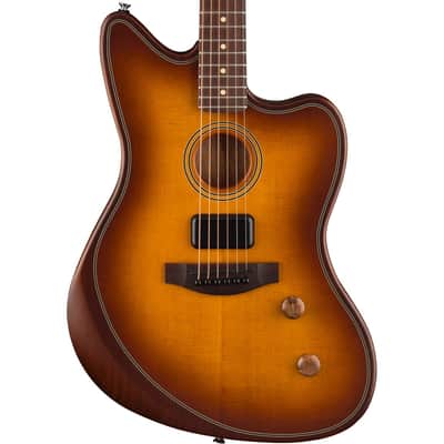 Fender Acoustasonic Standard Jazzmaster Honey Burst image 3