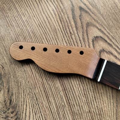 Left Handed Telecaster Compatible Roasted Maple and Rosewood Vintage Guitar Neck Nitro Satin 21 Fret Stainless Steel image 4