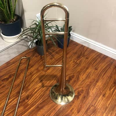 F.E. Olds and Son Professional Level Tenor Trombone 1955-1979 - Brass READ image 5