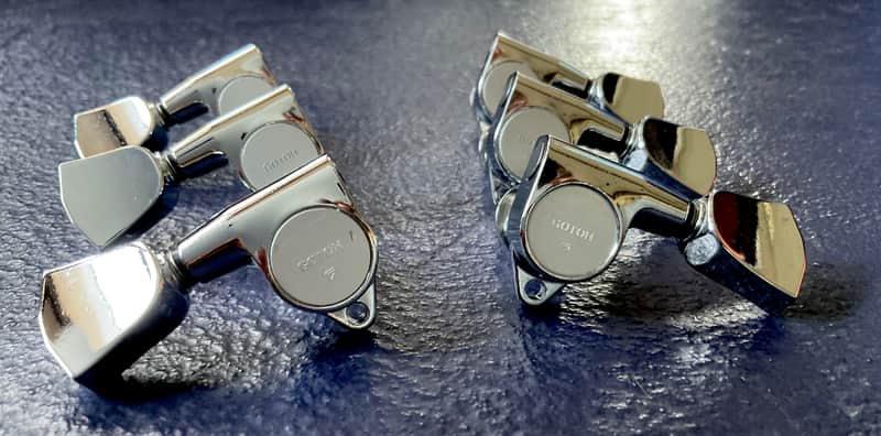 GOTOH 3 + 3 CHROME FINISHED TUNERS - VERY GOOD COND - MIJ image 1