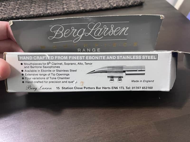 Berg Larsen 130/3/M Tenor Sax Mouthpiece 1980s - Stainless Steel