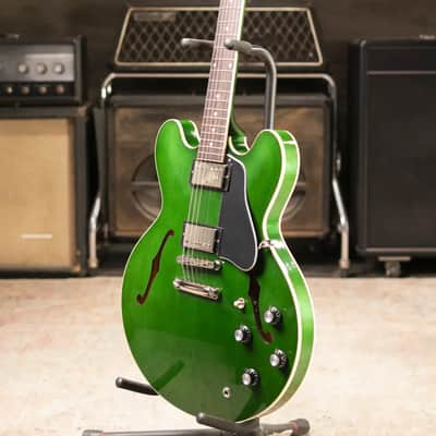 Gibson ES-335 Semi-Hollow Electric Guitar - Spearmint with Hardshell Case image 11