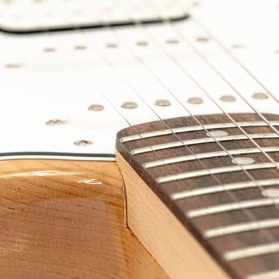 2024 Squier Affinity Stratocaster HSS Electric Guitar Natural Finish w/ Tremolo image 9