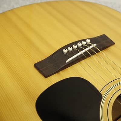 Vintage 1970's made Yamaha Acoustic Guitar FG-152 Orange Label Made in Japan image 7