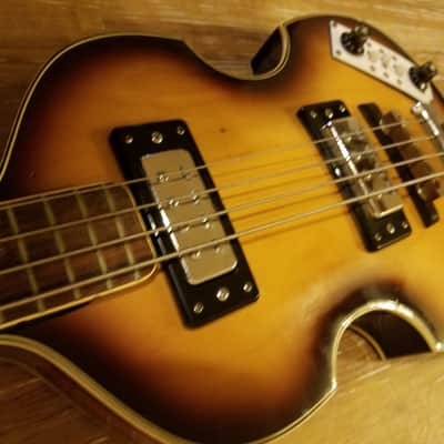Crestwood Beatle Bass Hofner Clone Vintage Japan image 3