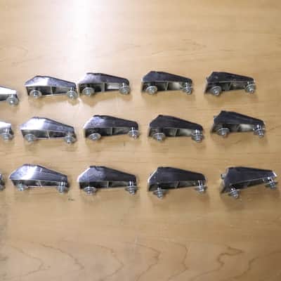 Remo Chrome Tom Drum Lugs 16pk Vintage 1980's image 11