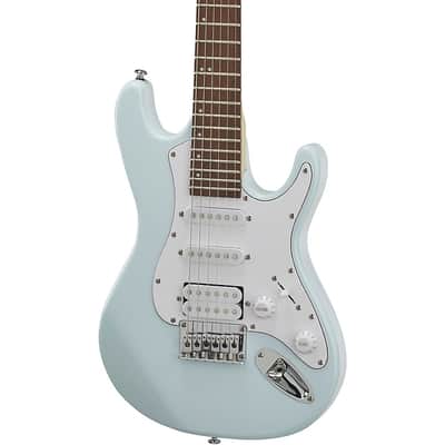 Mitchell TD100 Short-Scale Electric Guitar Regular Powder Blue 3-Ply White Pickguard image 6