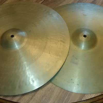 Zildjian Avedis 17" 2nd stamps - Hi Hats or Crash-Ride cymbals - 1930's or 1940's - 1040/1270 g - Brilliant - born together pair image 5