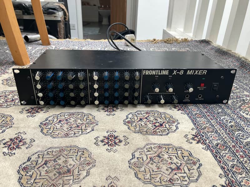 read description: rare Frontline  X8 Mixer - Vintage, Made in Japan, Rackmount Mixer image 1