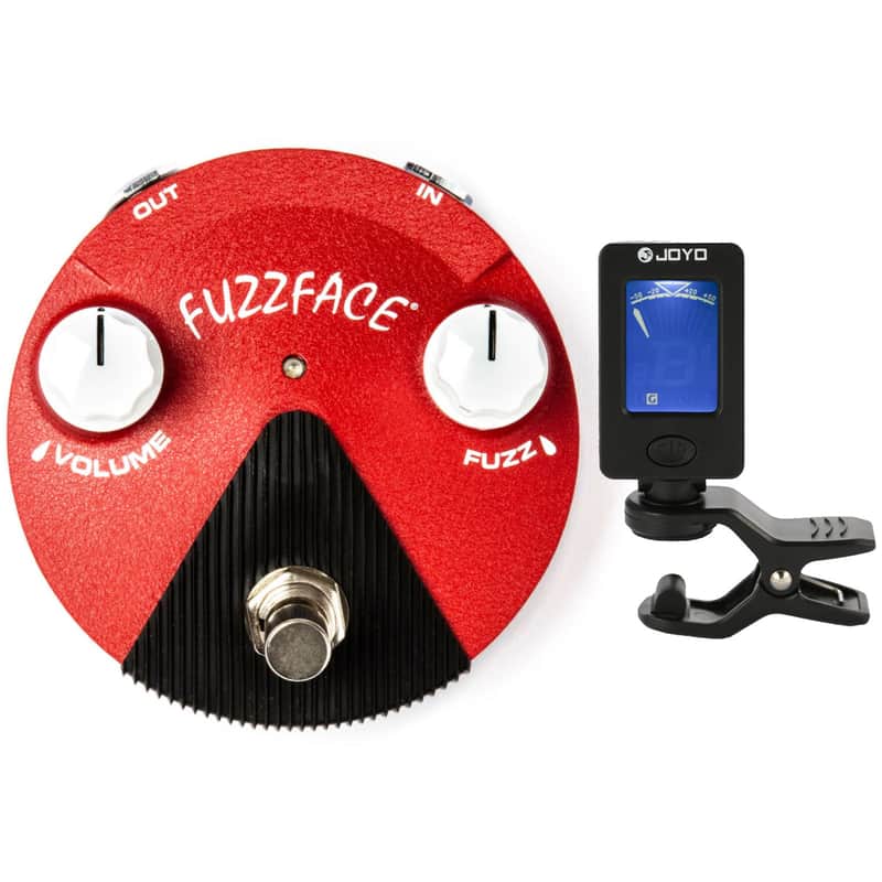 Dunlop FFM6 Band of Gypsys Fuzz Face Mini Distortion Pedal with Free Clip-On Chromatic Tuner image 1
