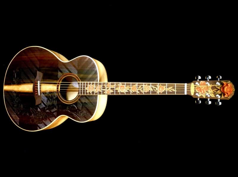 Blueberry Handmade Acoustic Guitar Grand Concert with Balinese Rosewood and Balinese Koa image 1