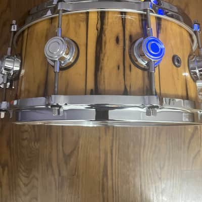 DW DW Collectors EXOTIC lacquer DIE CAST HOOPS 6”x14” Snare Drum - EXOTIC LACQUER IVORY EBONY image 4