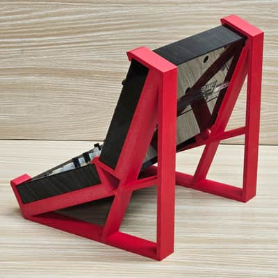 The Analog Source 2 Tier Gen 3 RED Desktop Stand for Volca Beats Bass FM Keys Nubass Loop Mix Sample Synthesizer Mixer Drum Rhythm Machine Sampler image 5