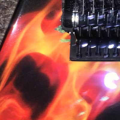 Dean Dime O Flame Graphic dimebag Darrell electric guitar ml Floyd rose image 10