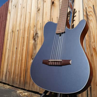 IBANEZ FRH10N IBF Indigo Blue Metallic Flat 6-String Classical Electric Guitar image 7