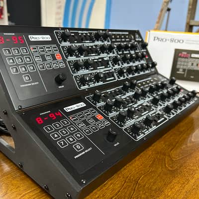 2 X Behringer Pro-800 Desktop 8-Voice Synthesizer 2023 - Present - Black