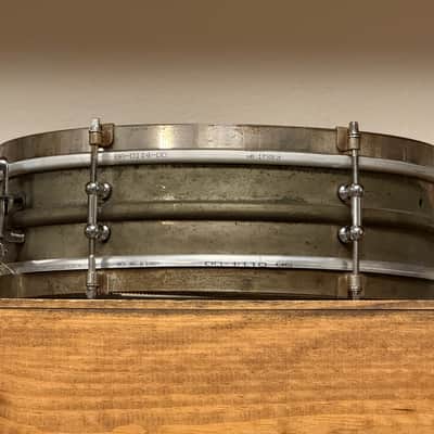 20/30's Ludwig 4x14 "Dance" Model Universal NOB 6 Lug Snare Drum 2-Piece image 8