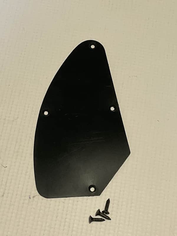 2000's Indonesian Ibanez RG Series Lefty LH Guitar Black Factory Control Electronics Cavity Backplate image 1