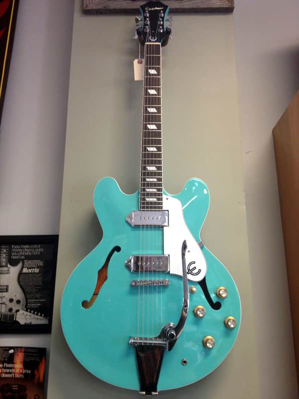 2001 Epiphone Casino Peerless Factory Turquoise Finish | Reverb