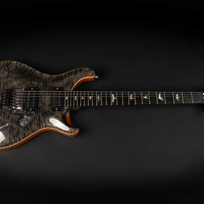 2017 PRS Custom 24 Floyd Rose Wood Library Limited Edition - Grey Black | Artist Grade Quilted Maple Top \m/ Pickups | CoA OHSC image 3