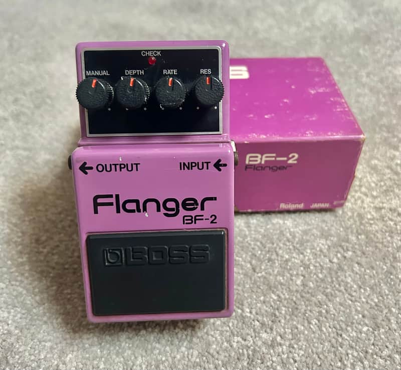 BOSS Flanger BF-2 Made in Japan 銀ねじ Boss BF-2 Flanger 1980-1984 (Black Label) Made In Japan | Reverb