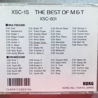 Korg Korg 01W Best of M&T cards image 3