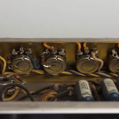 Fender Tremolux AA763 w/Larry Rodgers Reproduction 2x10 Cabinet Piggyback Tube Amplifier (1964), ser. #A01599. image 11