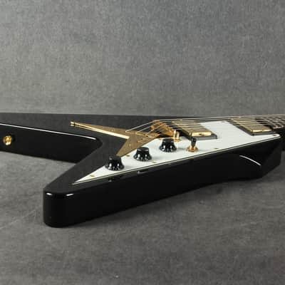 Vintage VV60 V Shape Guitar - Black - 2nd Hand image 13