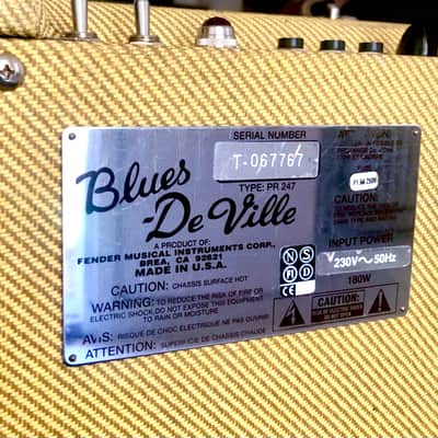 Fender Blues DeVille 2-Channel 60-Watt 4x10" Guitar Combo Tube image 3