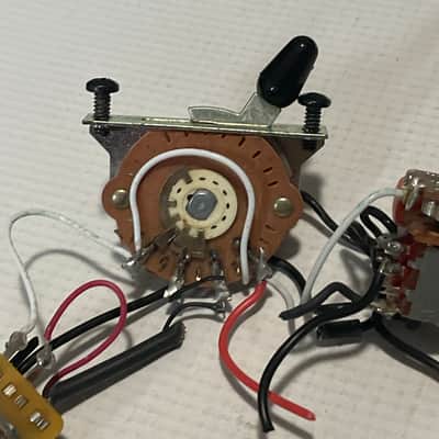 2000's Japan Jackson DK2 Dinky Upgraded Complete Control Electronics Wiring Harness CTS Pots, Orange Drop Capacitor image 5