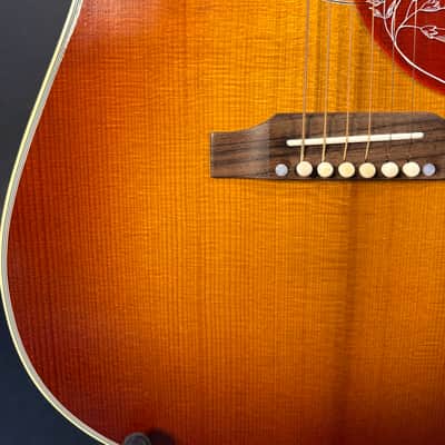 2022 Gibson Custom 1960 Heritage Hummingbird Cherry Sunburst VOS with LR Baggs Anthem pickup image 4